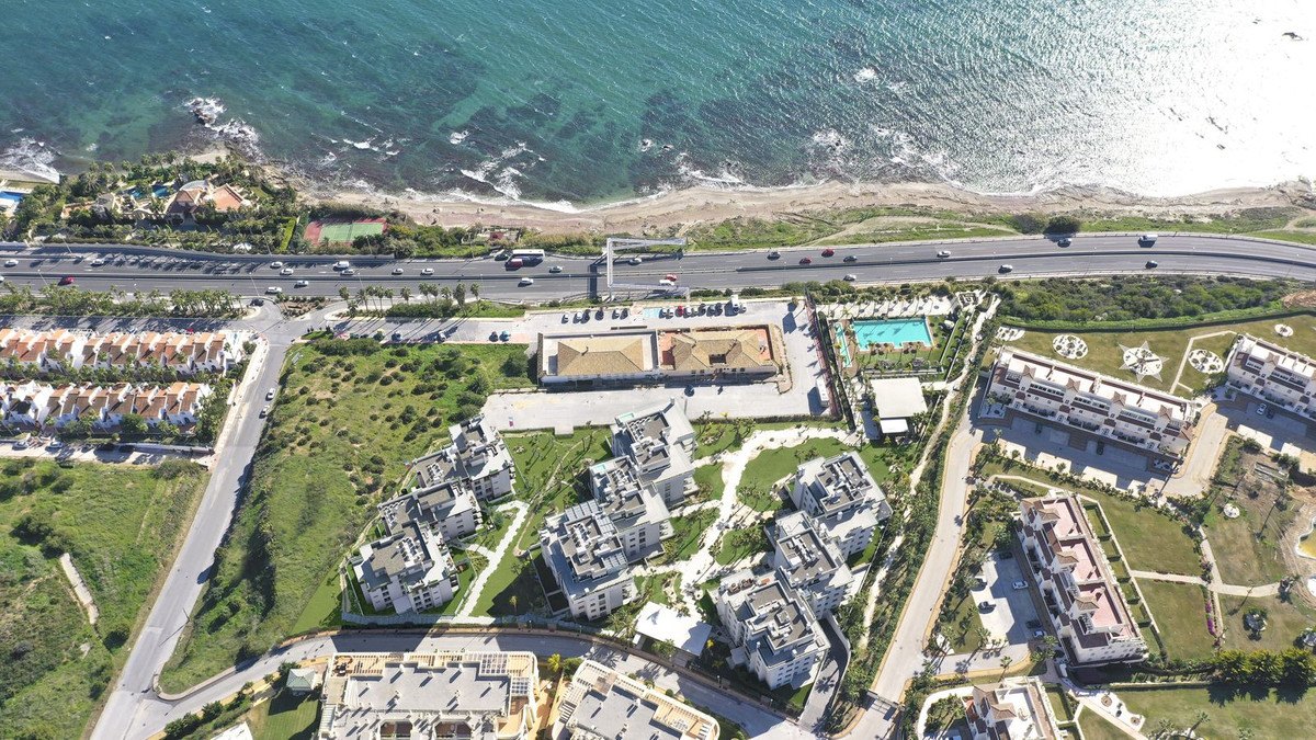 The complex and the coast from above