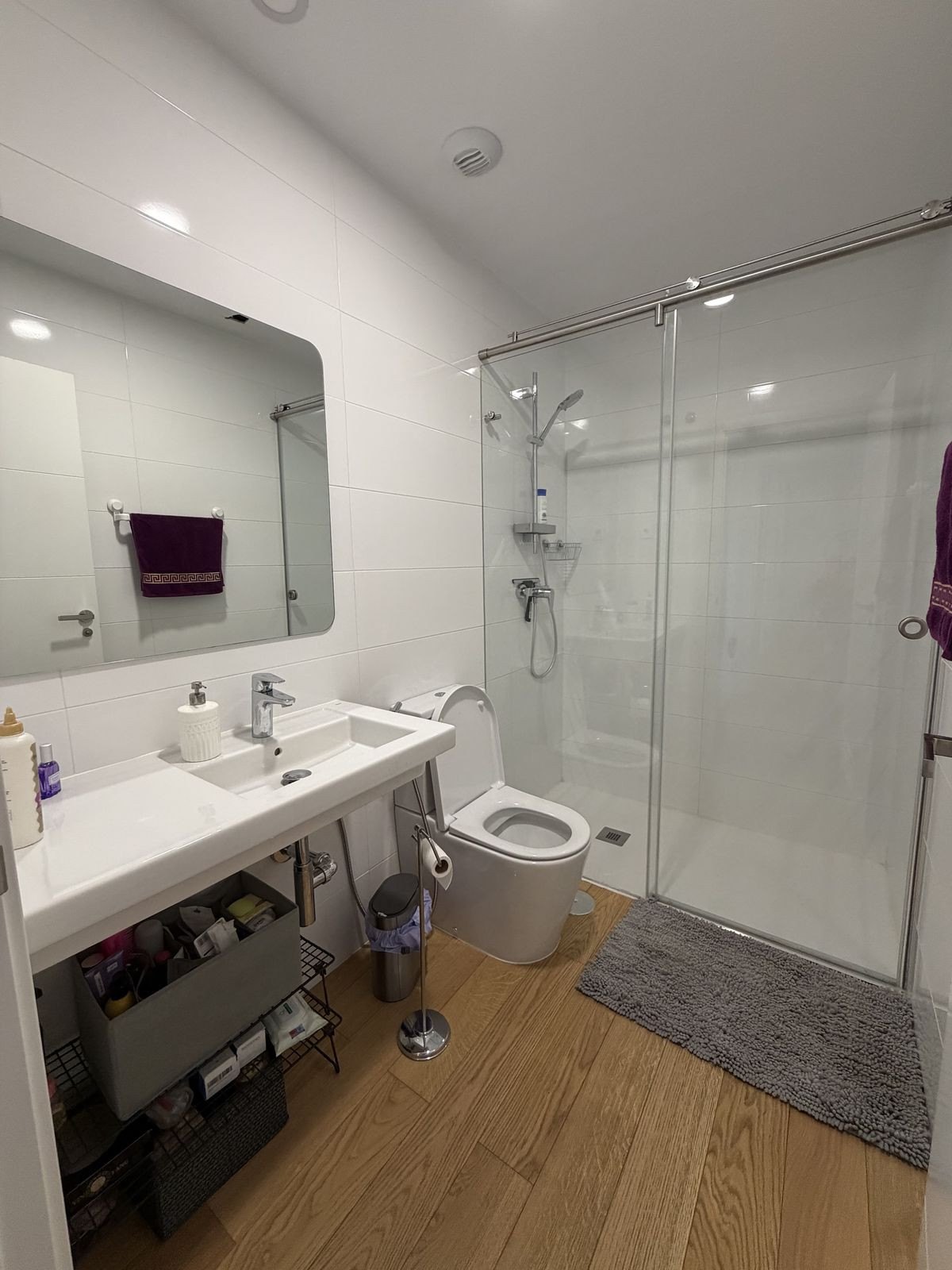 Bathroom with a walk-in shower