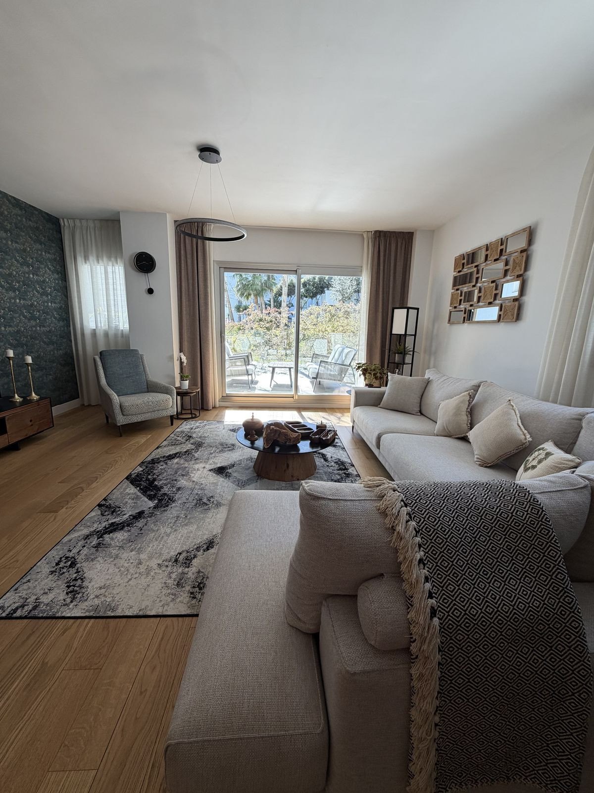 The sofa end of the living room