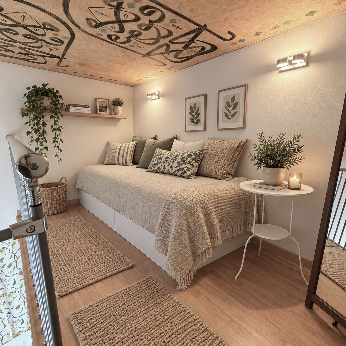 The top-floor living room