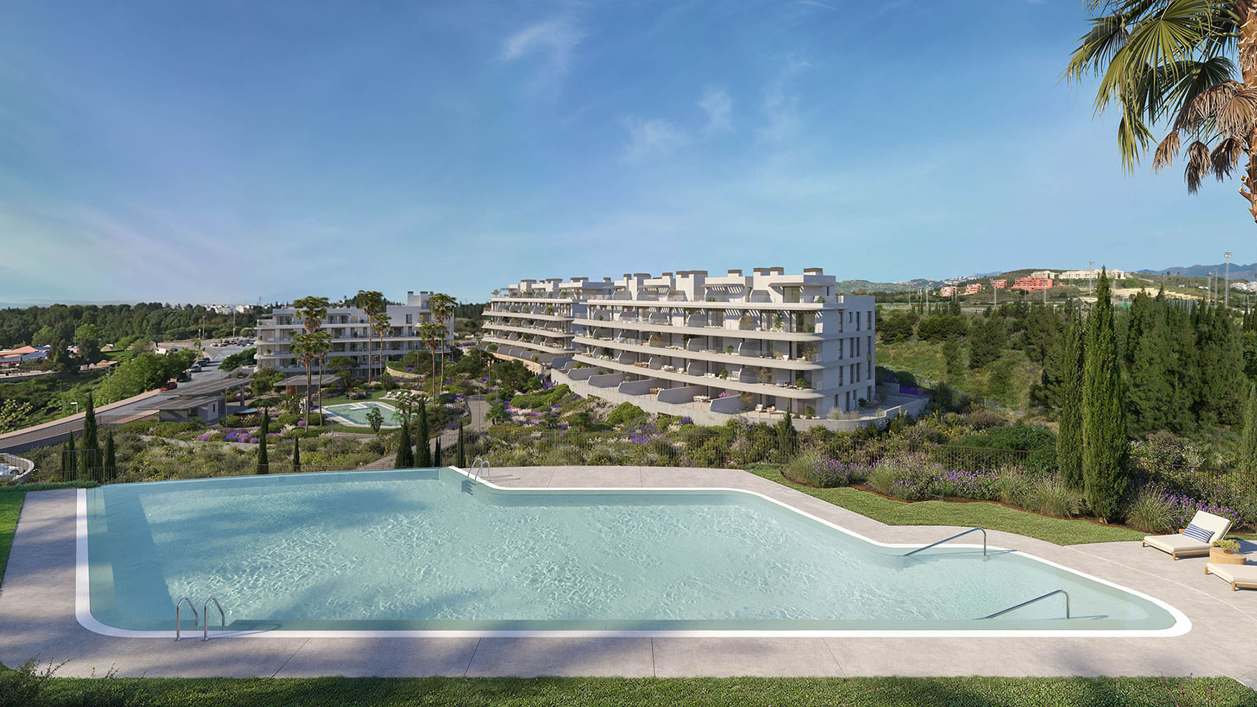The development from above, La Cala de Mijas