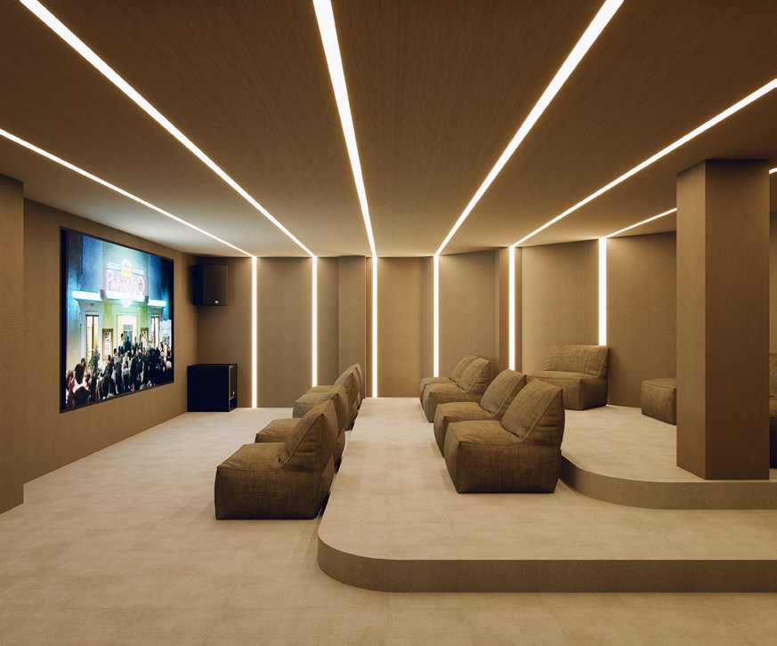 The cinema room