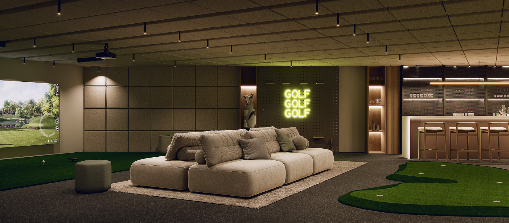 The golf simulator