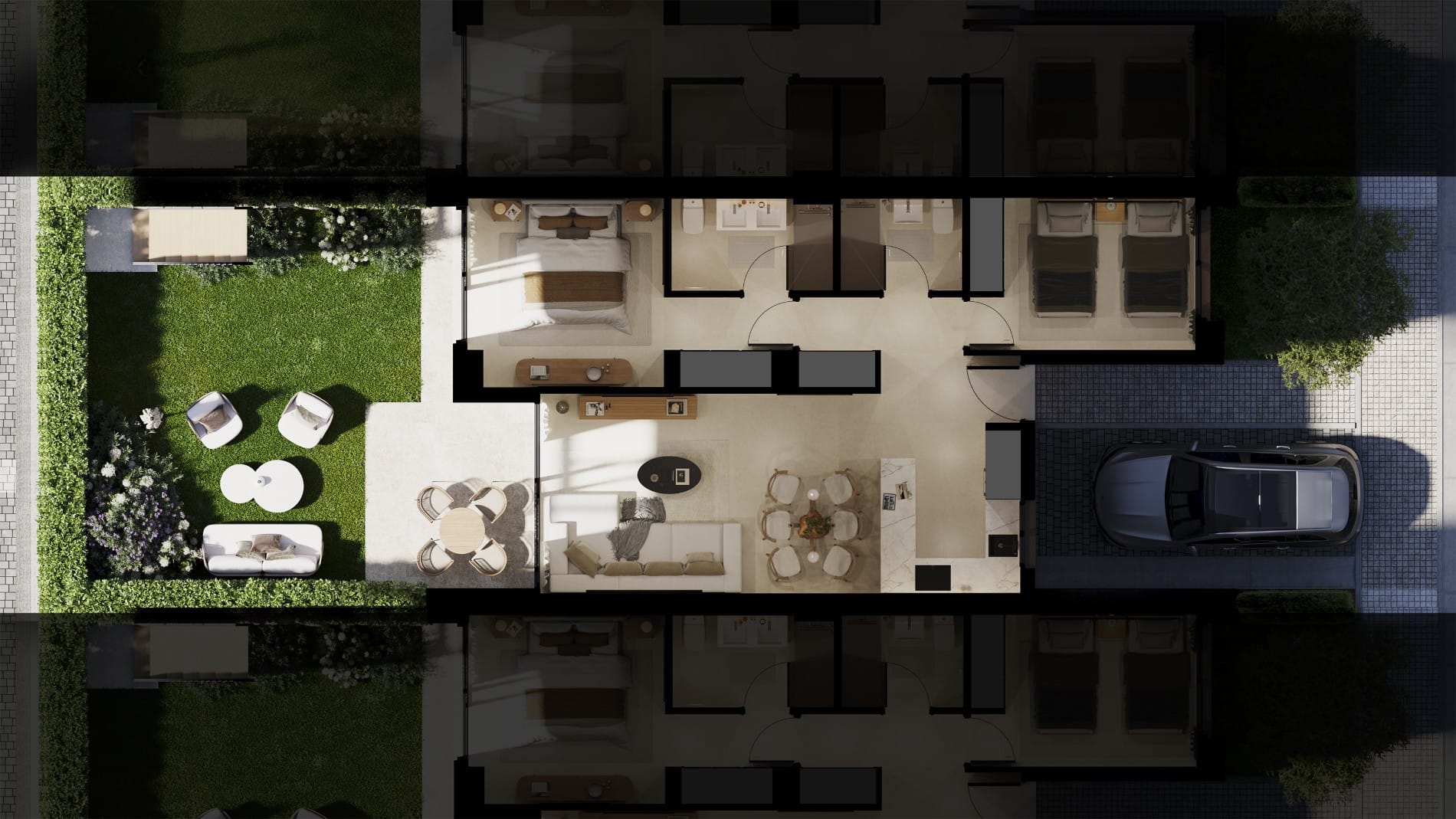 House type C1B — ground floor