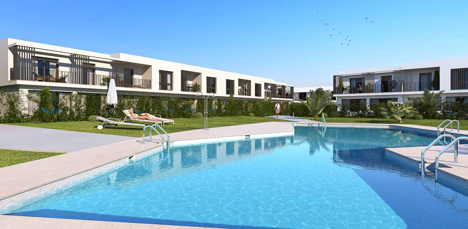The communal pool