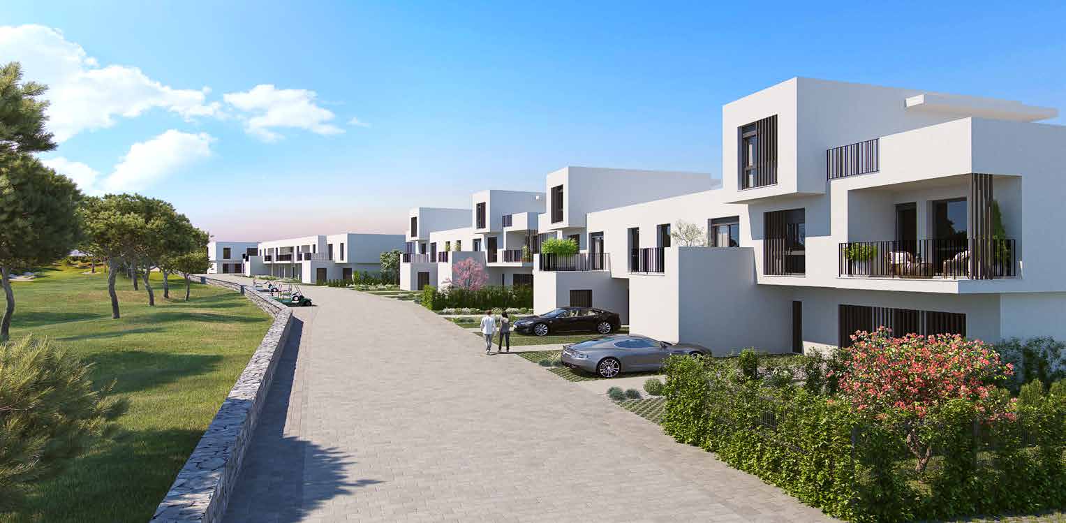 The street between the blocks